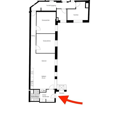 Beautiful & Spacious 4br In Vesterbro Apartment *